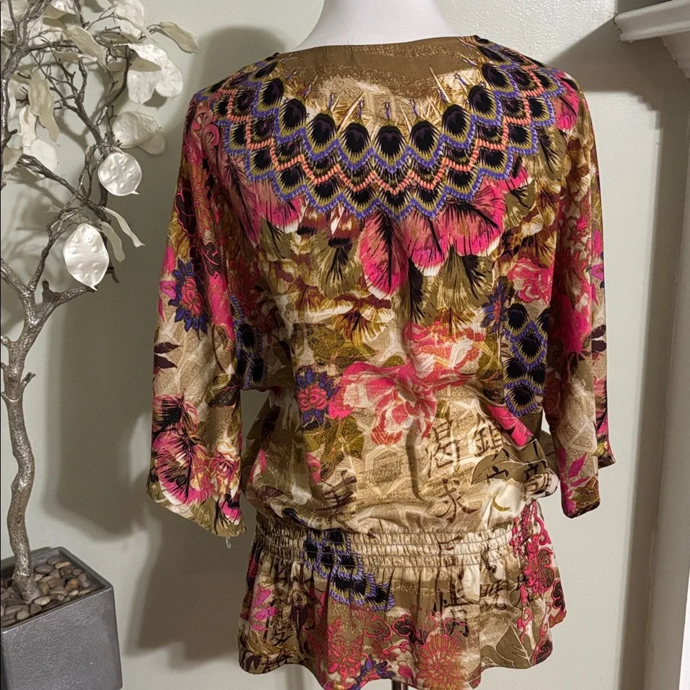 Chico's Multicolor Floral Blouse